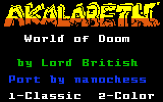 Akalabeth: World of Doom - Intellivision