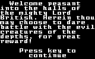 Akalabeth: World of Doom - Intellivision