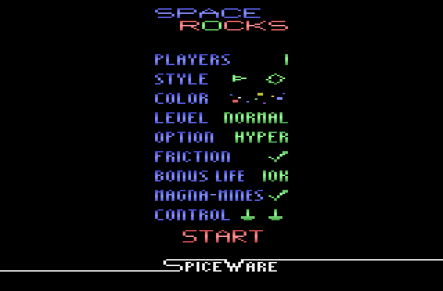 Space Rocks - Atari 2600 β AtariAge Store